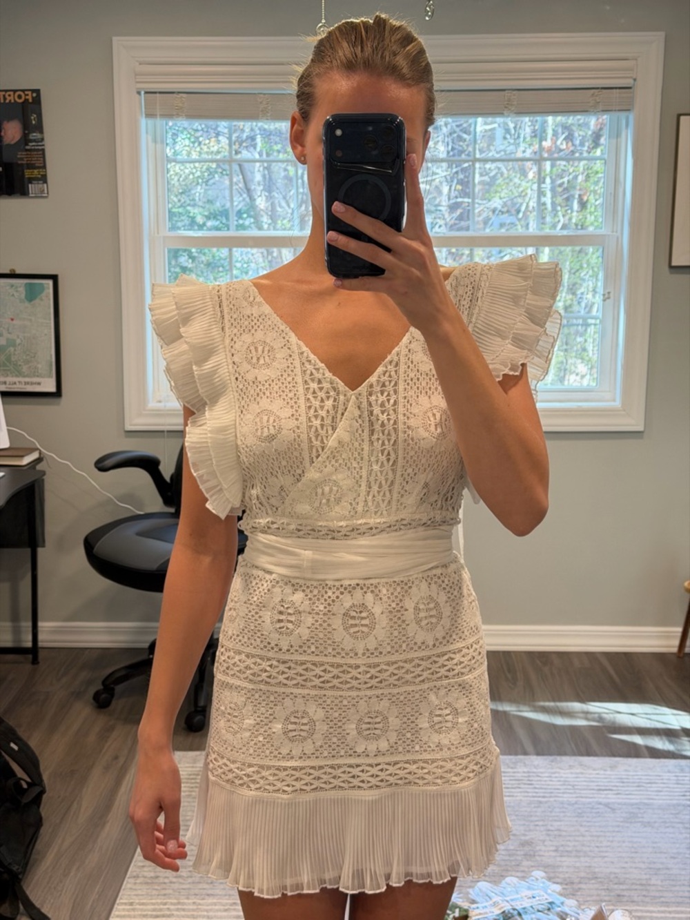 LoveShackFancy Brynn Dress— Antique White